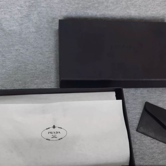 Prada Large Nylon Black Zip Around Wallet - Picture 14 of 14